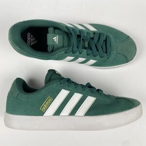 Adidas VL Court 3.0 Sneakers Skate Shoes Green Suede - Mens Size 9.5